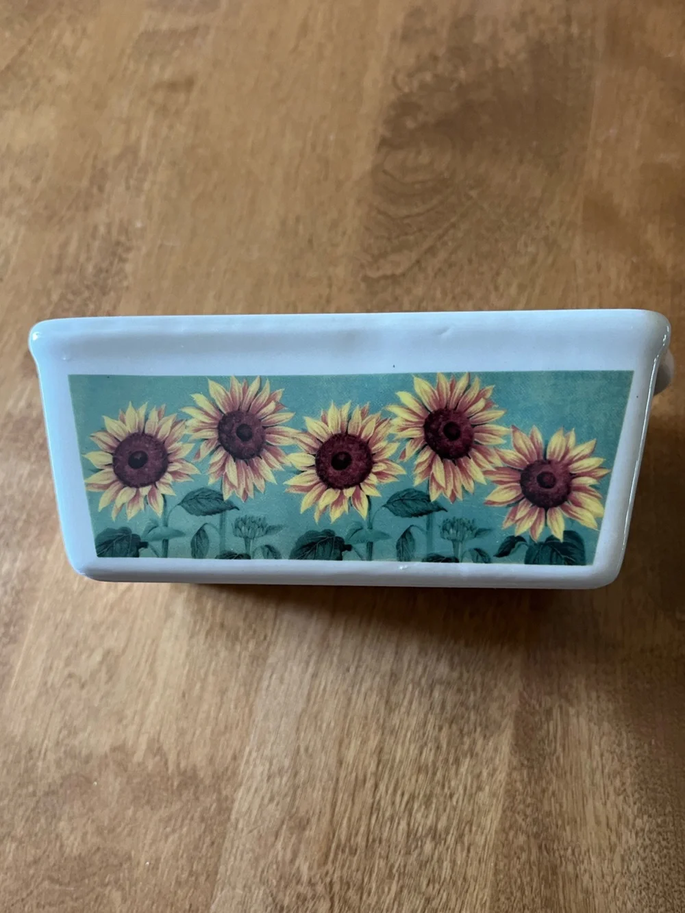 Set Of 4 Nantucket Stoneware Mini Loaf Baking Pan Set with Seasonal Artwork
